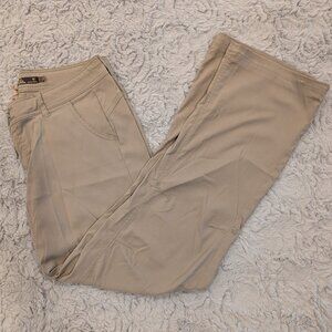 PrAna Women's Halle Pants Khaki Size 10 Regular Straight Fit Hiking Bouldering